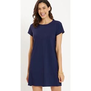 Jude Connally Ella Dress Lightweight Jude Cloth Navy Women's S